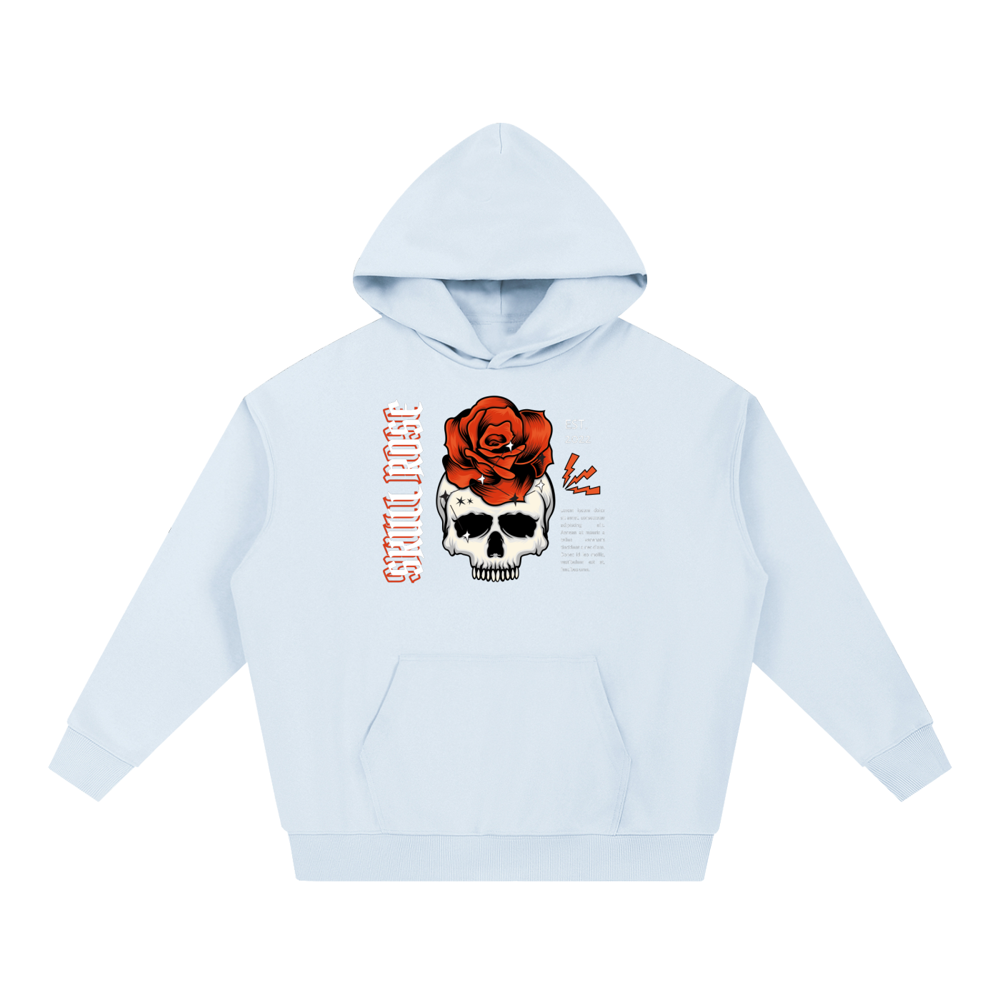 Skull Rose Essential Heavyweight Hoodie