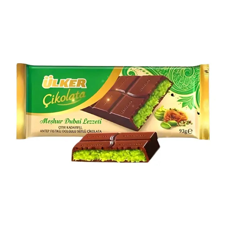 Ukler Dubai Chocolate bar 93g 6ct box