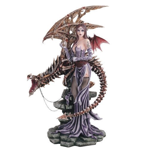 Fairy With Skeleton Dragon, Blue 26"H GS91352 - TPCSUPPLYCO