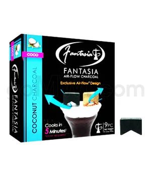 Fantasia Air - Flow Charcoal 9PK 10CT/BX - Coconut - TPCSUPPLYCO