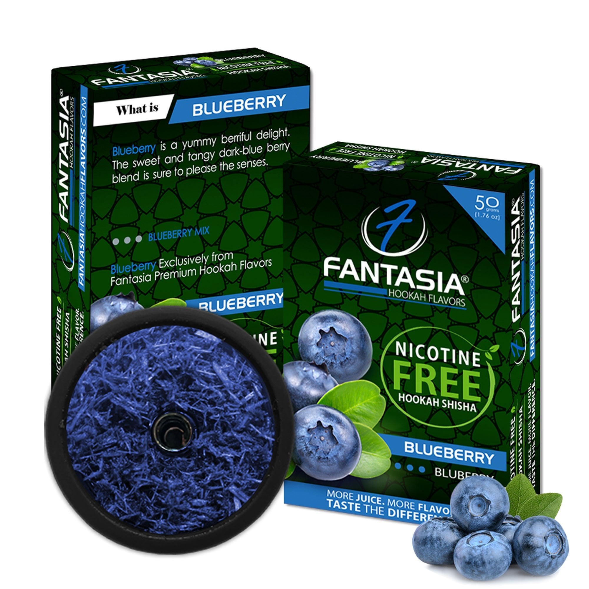 Fantasia Herbal 50g 10CT/BX Blueberry - TPCSUPPLYCO