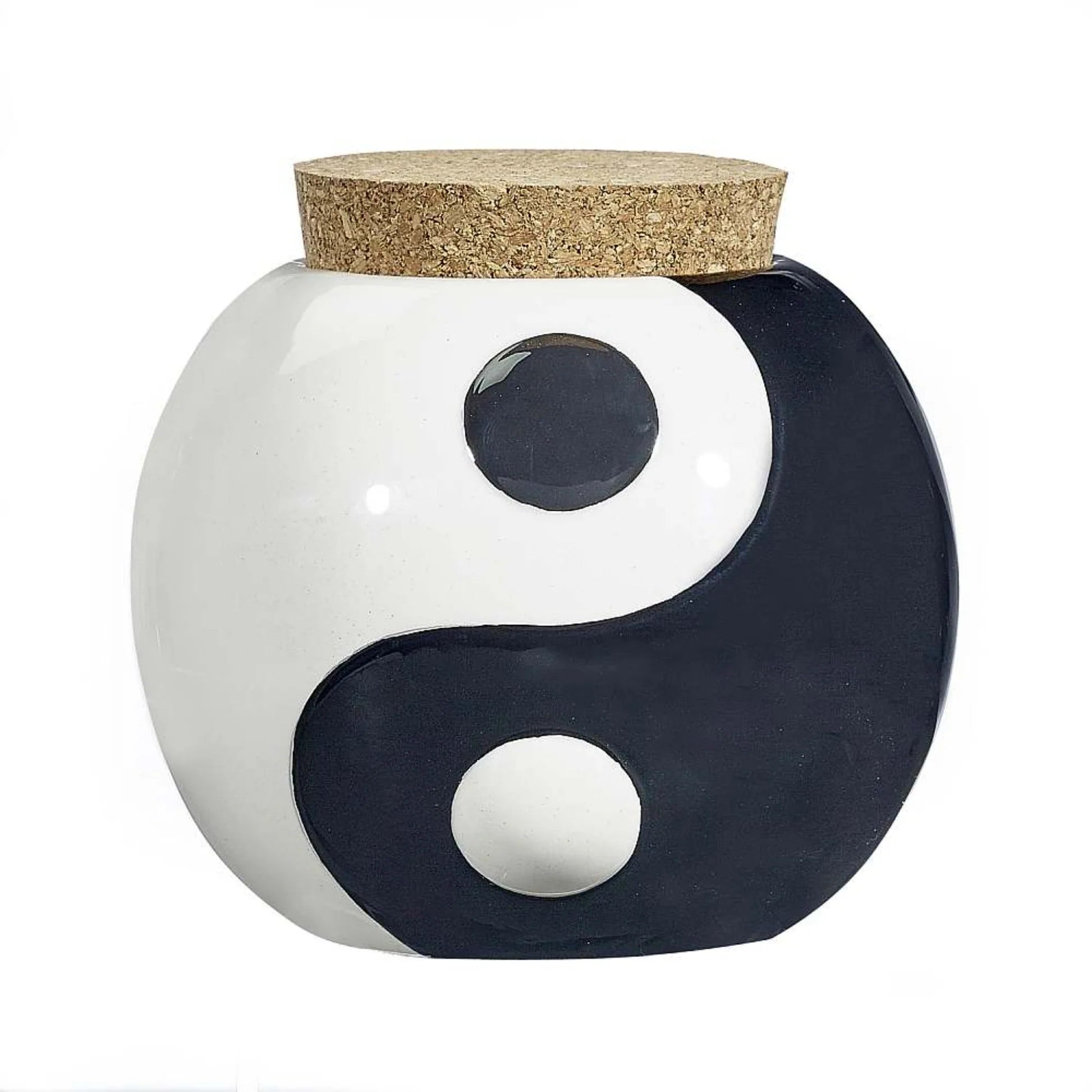 Fashioncraft 1.25oz Ceramic Stash Jar - Yin Yang - TPCSUPPLYCO