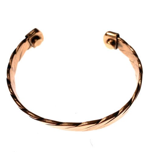 Flattened Chain - Handmade Copper Bracelet with Magnetic Field 5611 - TPCSUPPLYCO