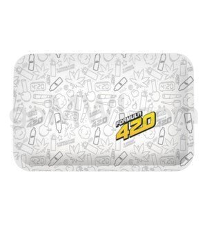 Formula 420 Rolling Tray Small 8"x4" - Black - TPCSUPPLYCO