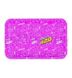 Formula 420 Rolling Tray Small 8"x4" - Black - TPCSUPPLYCO