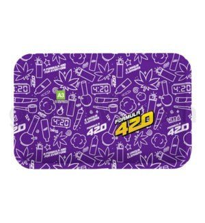 Formula 420 Rolling Tray Small 8"x4" - Black - TPCSUPPLYCO