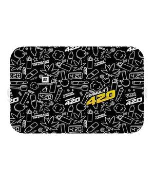 Formula 420 Rolling Tray Small 8"x4" - Black - TPCSUPPLYCO