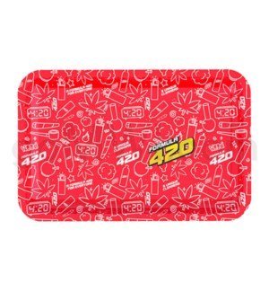 Formula 420 Rolling Tray Small 8"x4" - Black - TPCSUPPLYCO