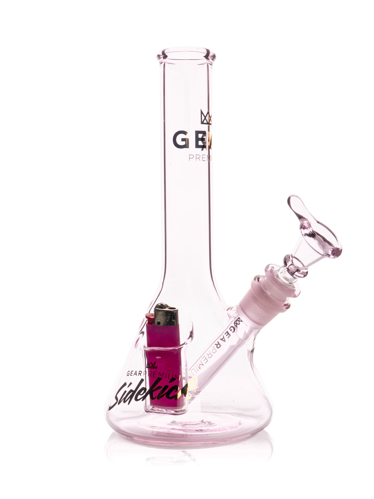 GEAR Premium 9 inch Mini Sidekick Water Pipe in Pink