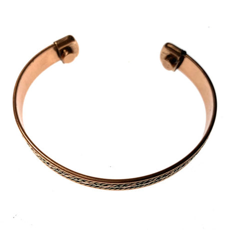 Gold Weave - Handmade Copper Bracelet with Magnetic Field 5609