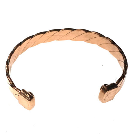 Flattened Chain - Handmade Copper Bracelet with Magnetic Field 5611