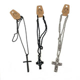 Cross N Chain Assorted Necklace with Metal Pendant