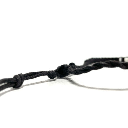 Black Gauze Puka Shell Choker Necklace