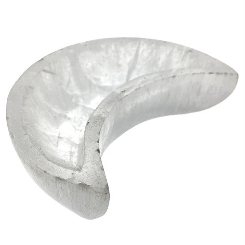 Selenite Moon Dish Bowl Sacred Moon Goddess 4.25"