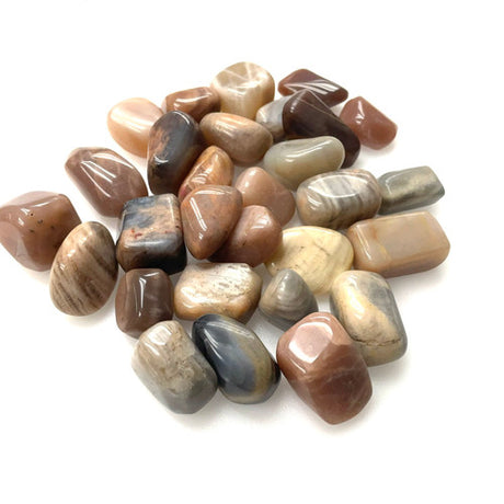 Moonstone Mix Tumbled by the Pound 1"-2" Pieces