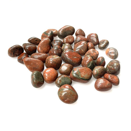 Indian Jasper Unakite Tumbled by the Pound 1"-2" Pieces