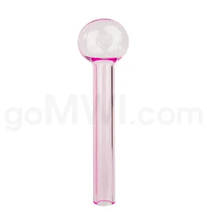 Glass Oil Burner 4" Heavy Wall Amber