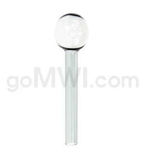 Glass Oil Burner 4" Heavy Wall Amber