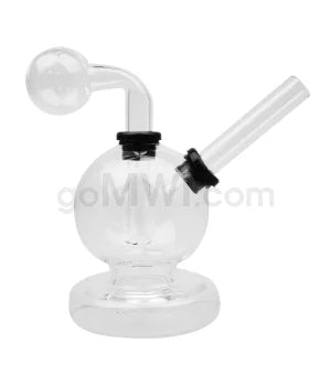 Glass Oil Burner 6" 3PC Waterpipe Base