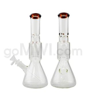 GOG 11" Beaker Waterpipe w/Ice Pinch & Tree Perc - Brown - TPCSUPPLYCO