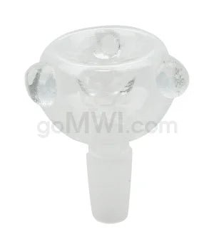 GOG 14mm Glass Bowl w/ Male Joint Connection - Clear - TPCSUPPLYCO