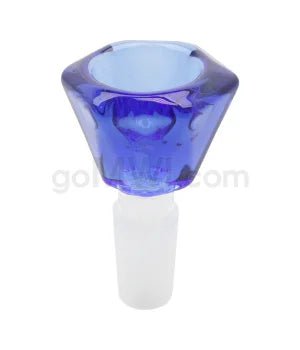 GOG 14mm Male Crystal Herb Bowl - Blue - TPCSUPPLYCO