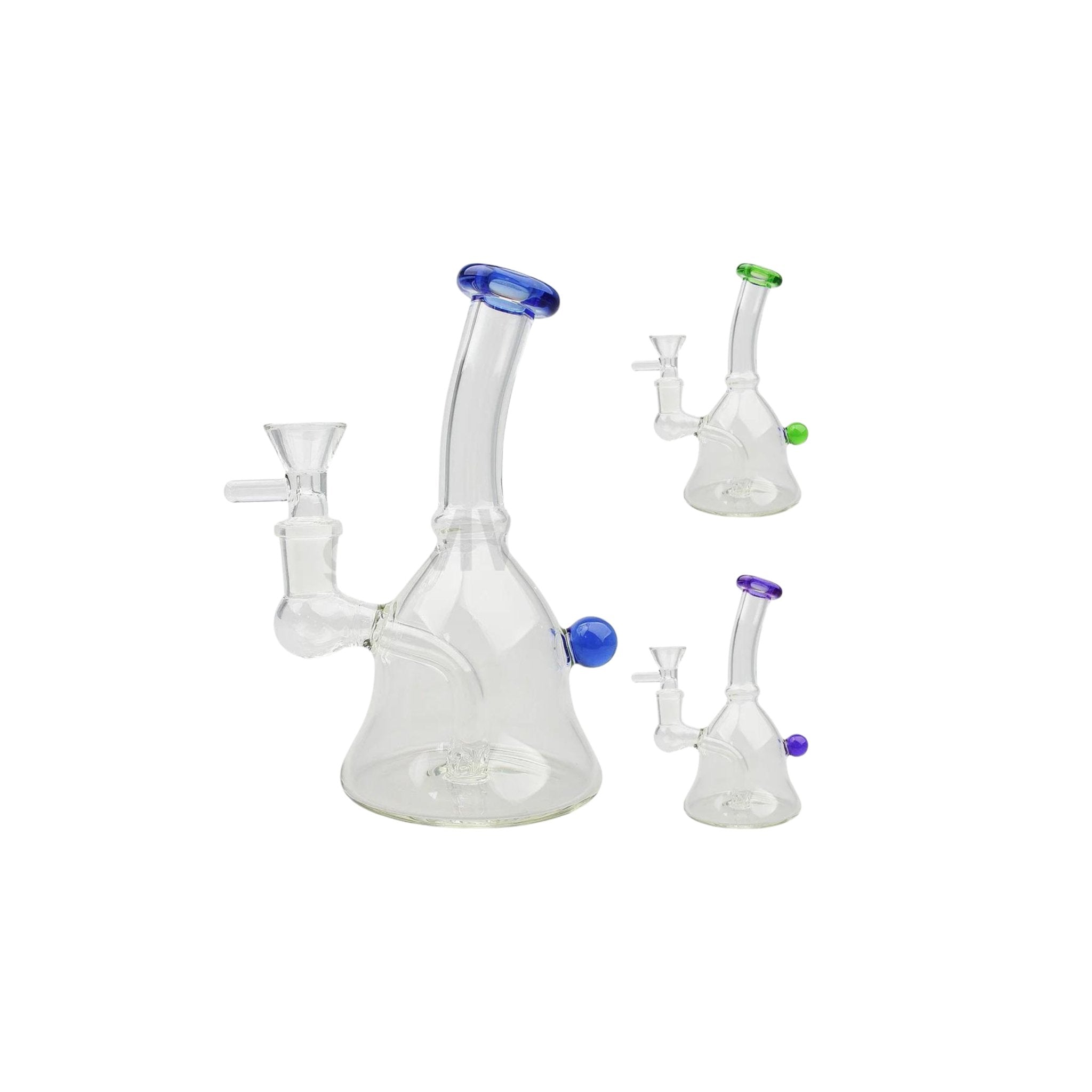 GOG 6" (4mm) Rig w/ Quartz Banger - Clear - TPCSUPPLYCO