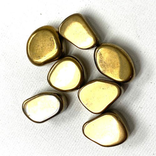 Gold Hematite Non Magnetic Tumbled by the Pound - TPCSUPPLYCO