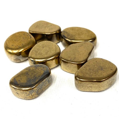 Gold Hematite Non Magnetic Tumbled by the Pound - TPCSUPPLYCO