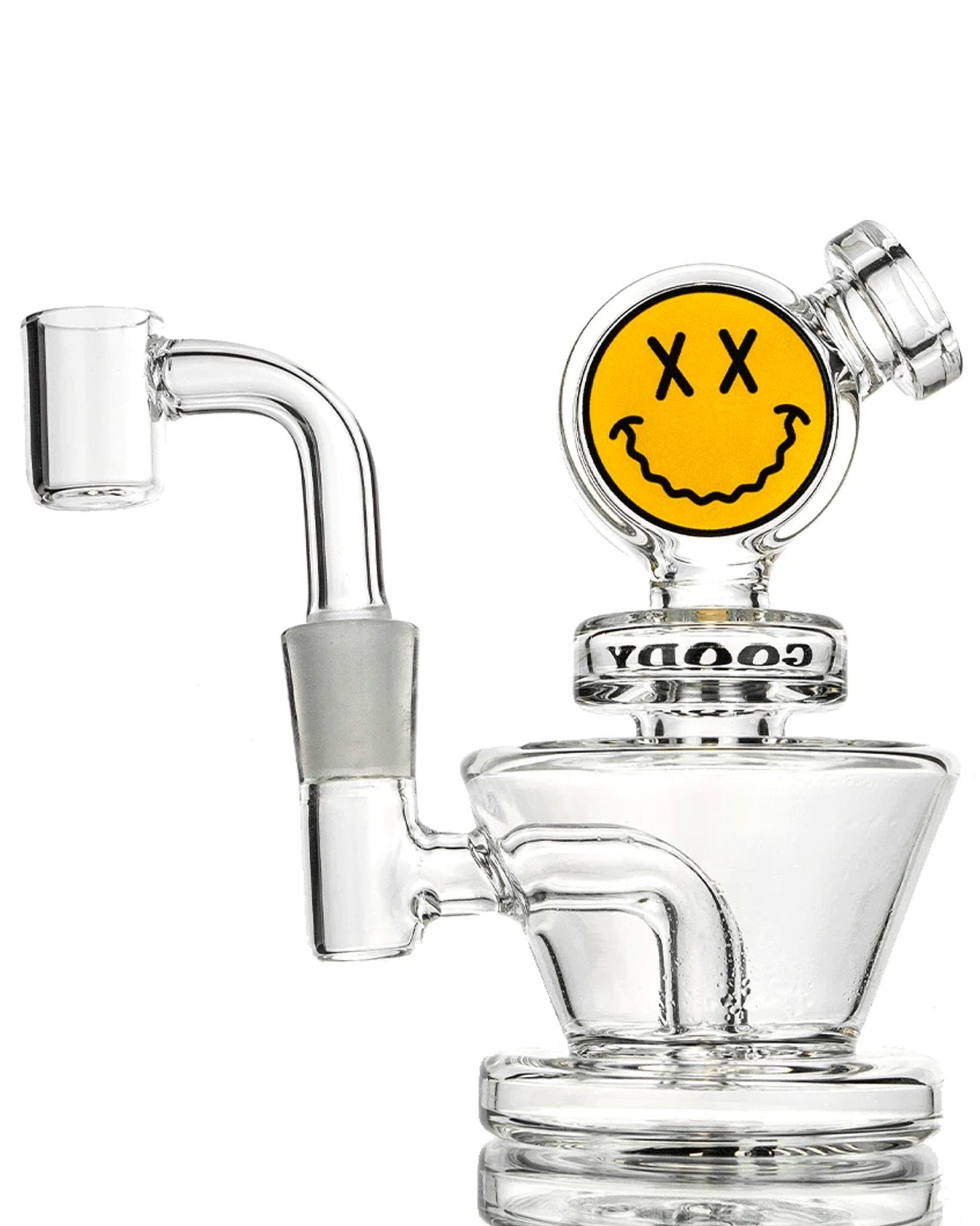 Goody 3" GOG Big Face Mini Rig 4 - Piece Kit - Clear - TPCSUPPLYCO