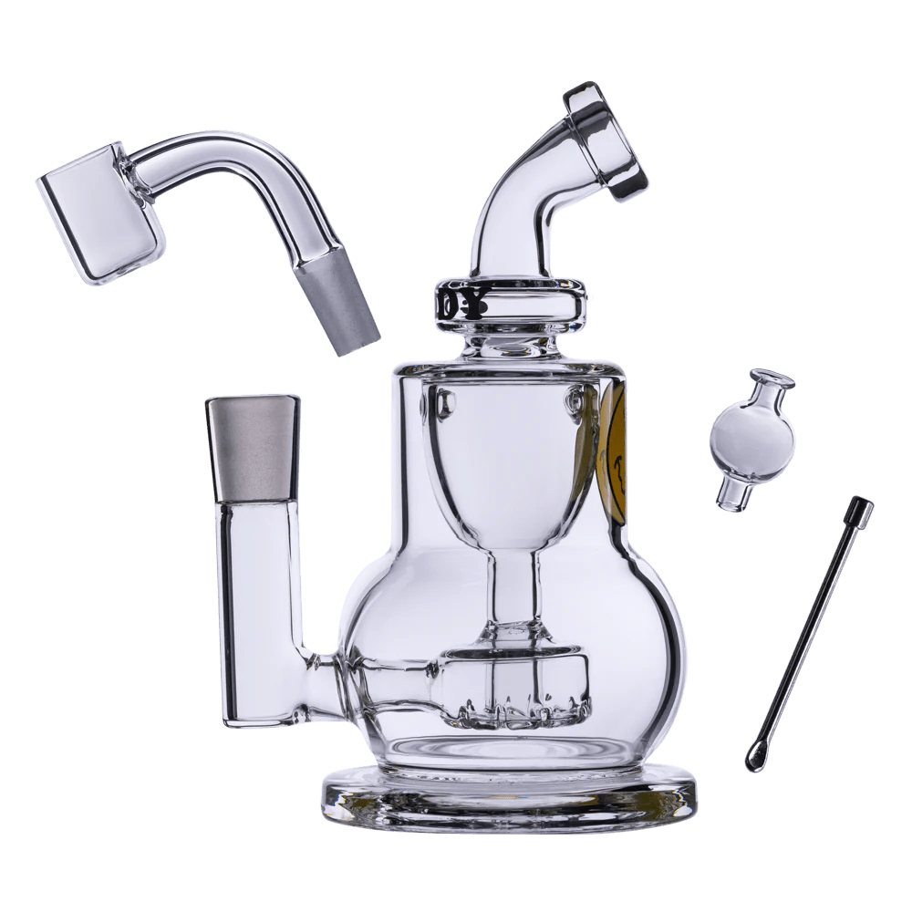 Goody 5" GOG The Chief Mini Rig 4 - Piece Kit - Clear - TPCSUPPLYCO