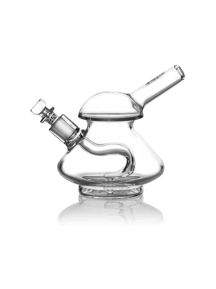 GRAV 5" Wobble Bubbler Waterpipe - Clear - TPCSUPPLYCO