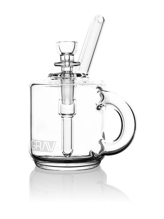 Grav 7'' Coffee Mug Pocket Bubbler - Clear - TPCSUPPLYCO