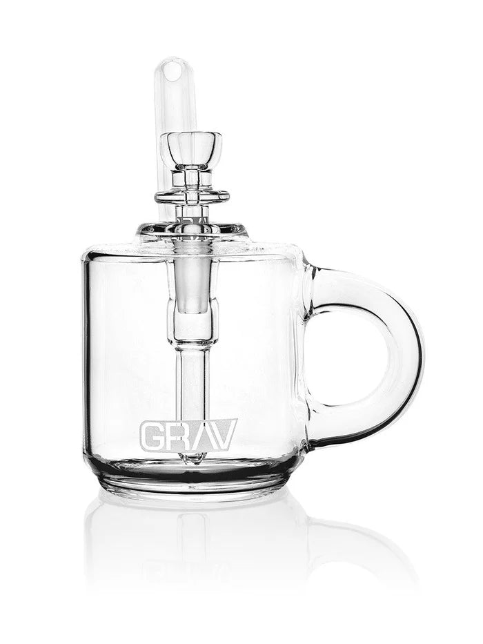 Grav 7'' Coffee Mug Pocket Bubbler - Clear - TPCSUPPLYCO