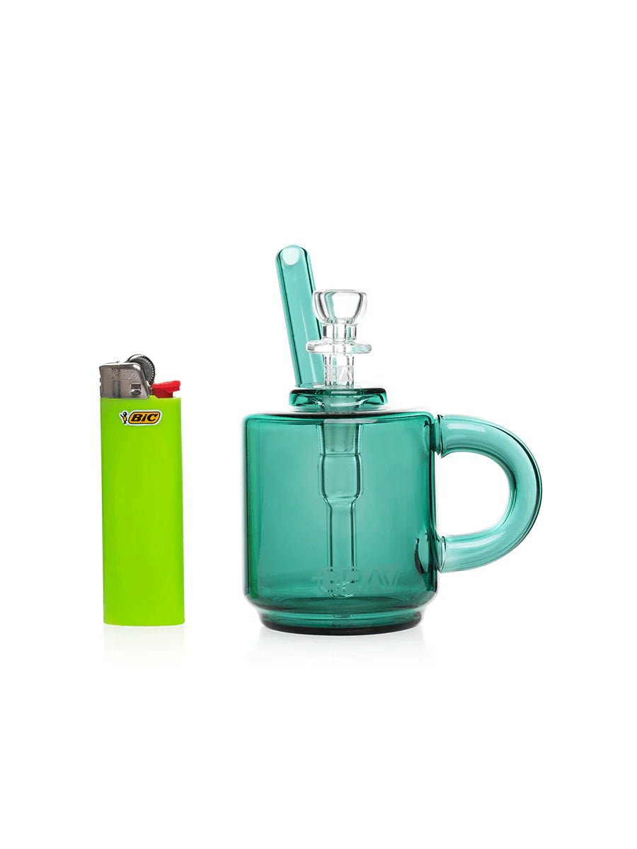 Grav 7'' Coffee Mug Pocket Bubbler - Lake Green - TPCSUPPLYCO