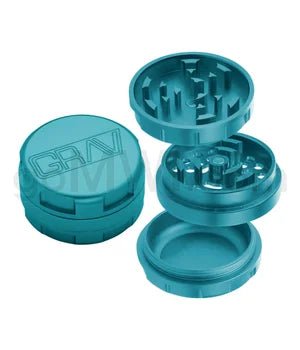 GRAV Grinder 3pc 1.25" CNC Aluminum - Maui Blue - TPCSUPPLYCO