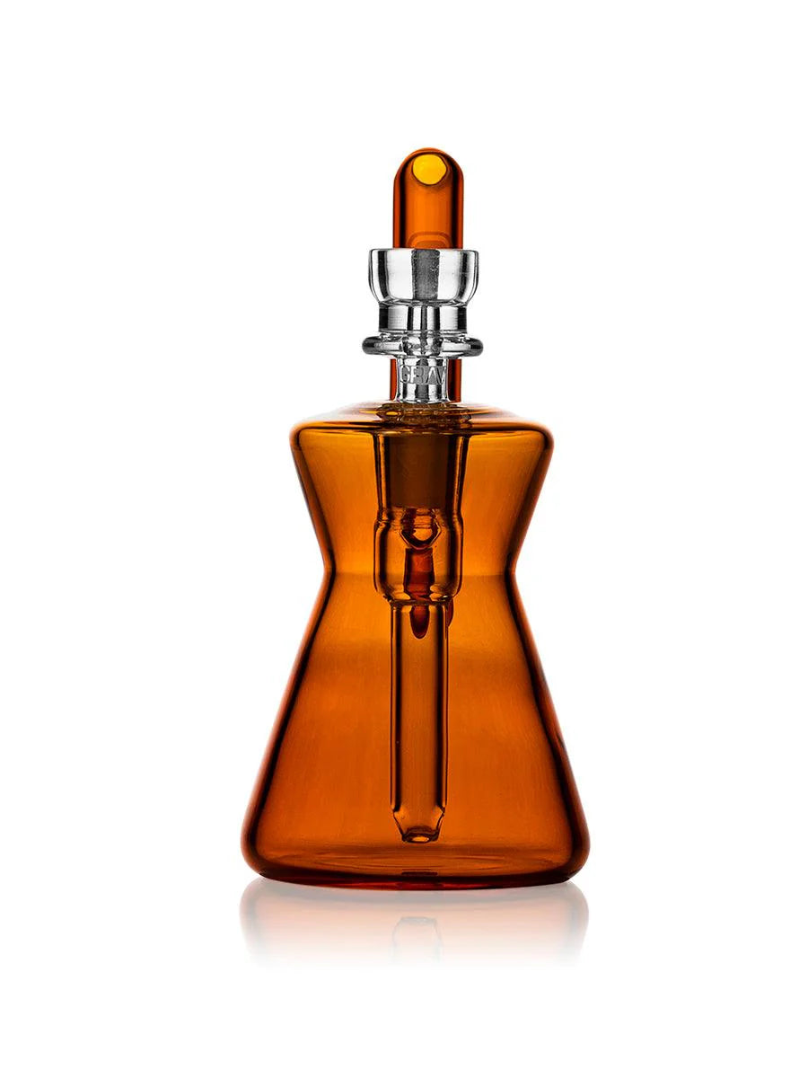 GRAV 4.7" Hourglass Pocket Bubbler Waterpipe - Amber