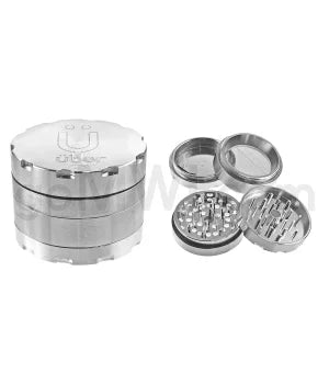 Uber Grinder 4 pc CNC 76mm 3" Grey 10PC/BX