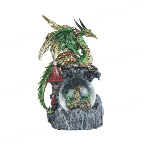 Dragon With Ball, Green 8"H GS71505
