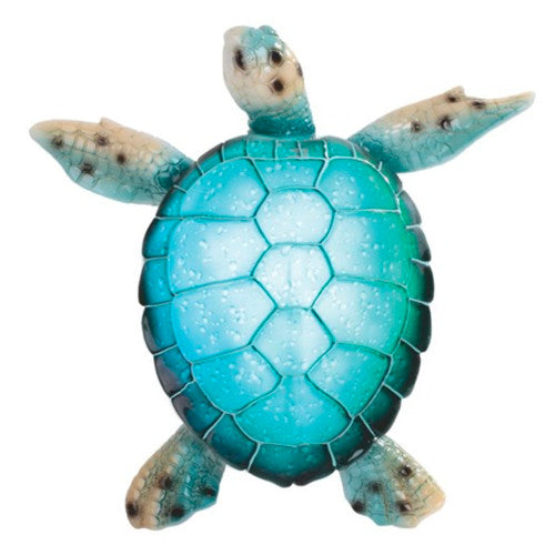 Glowing Shell Sea Turtle LED AA Battery Light 11"W