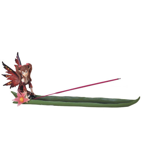 Fairy Incense Burner, Red 13"W GS91266