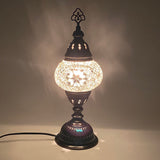 Turkish Mosaic Table Lamp - 5"x13.5" - MB2 - White