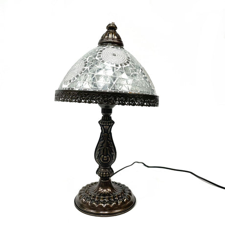Medium Tiffany Style Turkish Mosaic Lamp 18" 9.75" 1 Count Assorted Colors
