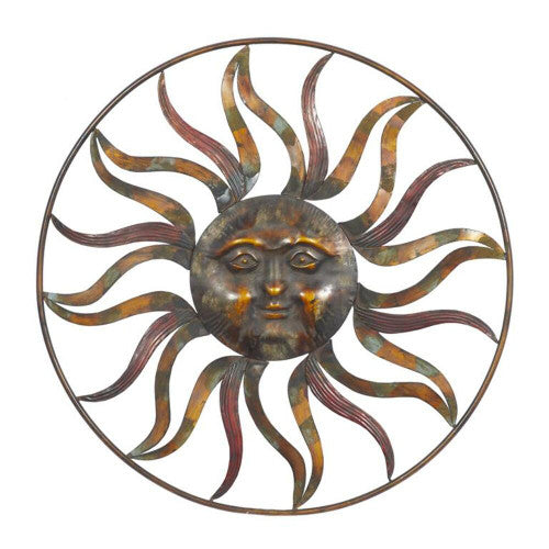 Big Sun Metal Wall Décor 36" D