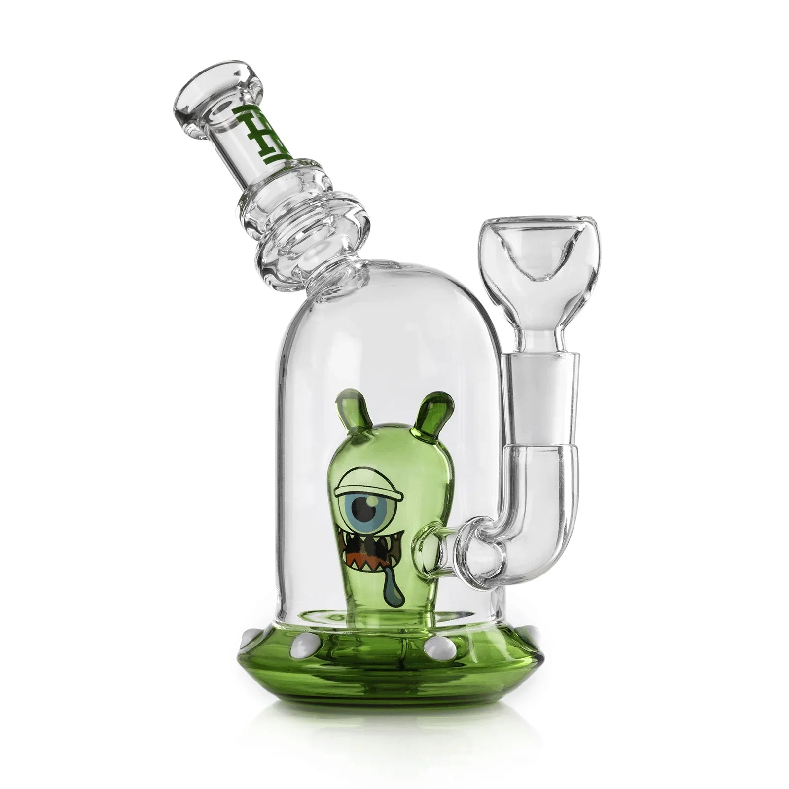 Hemper 11" 5mm GOG w/ Alien Perc - Space Monster Green - TPCSUPPLYCO