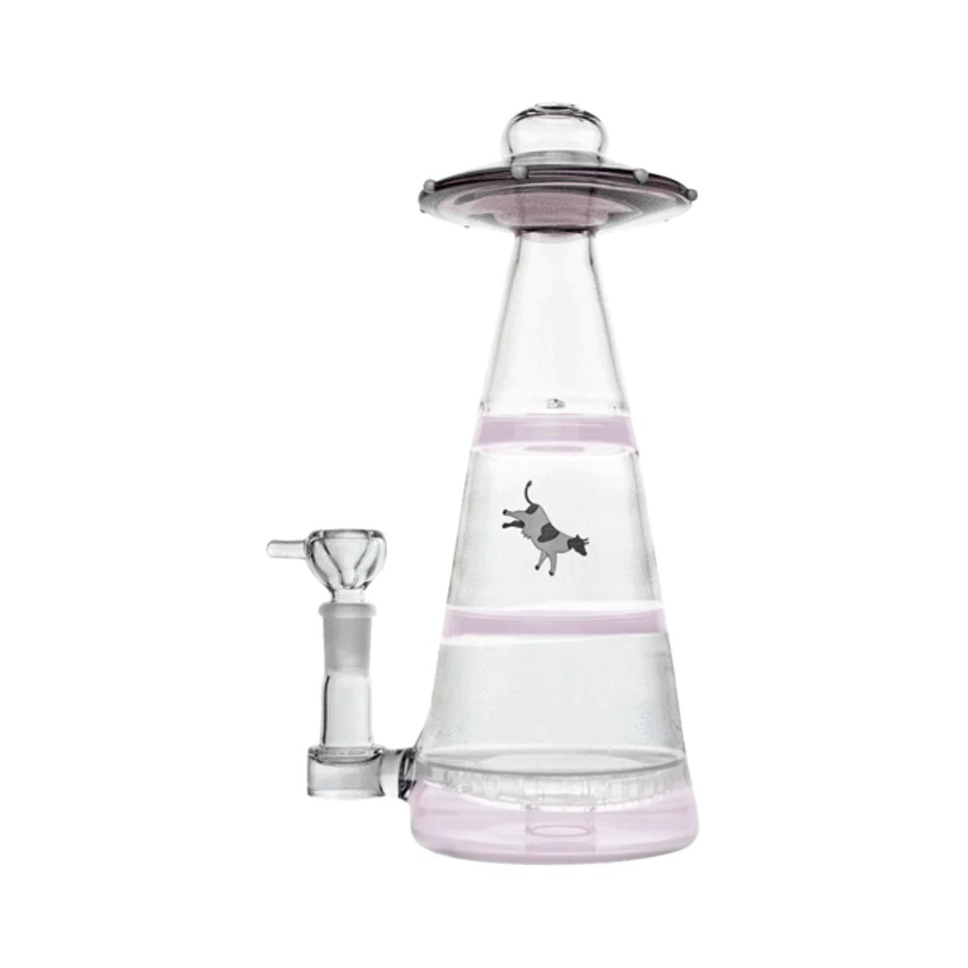 Hemper 11" 5mm GOG w/ Showerhead Perc - UFO Vortex XL Pink - TPCSUPPLYCO