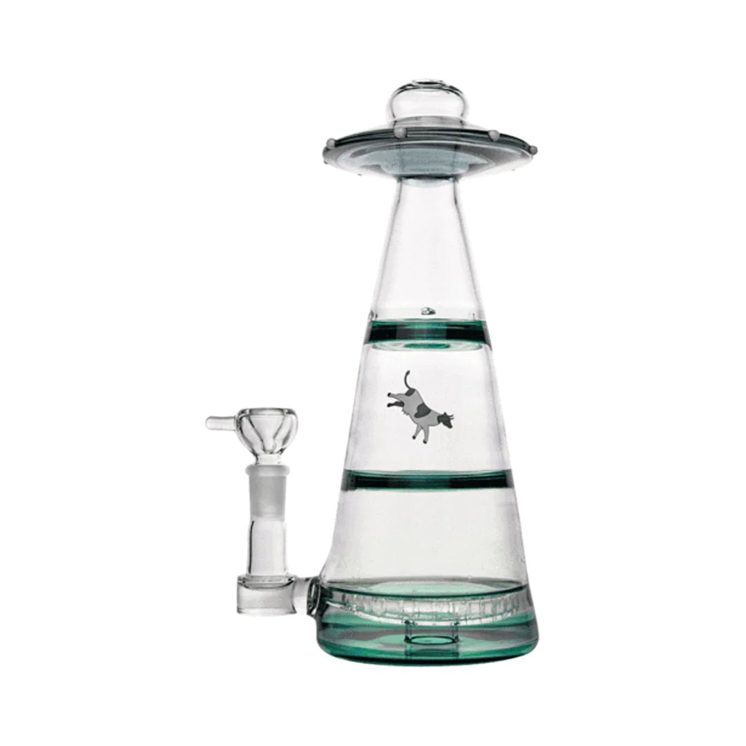 Hemper 11" 5mm GOG w/ Showerhead Perc - UFO Vortex XL Smoke - TPCSUPPLYCO