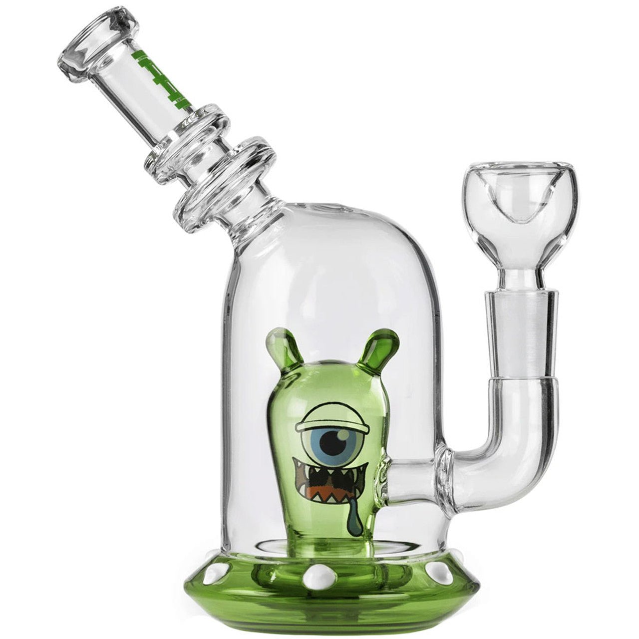 Hemper 7" 3mm GOG w/ Alien Perc - Space Monster Green - TPCSUPPLYCO