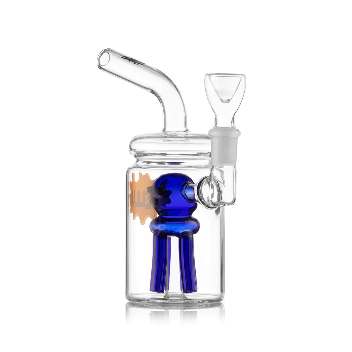 Hemper 7" 3mm GOG w/ Tree Perc - Jellyfish Jar Blue - TPCSUPPLYCO