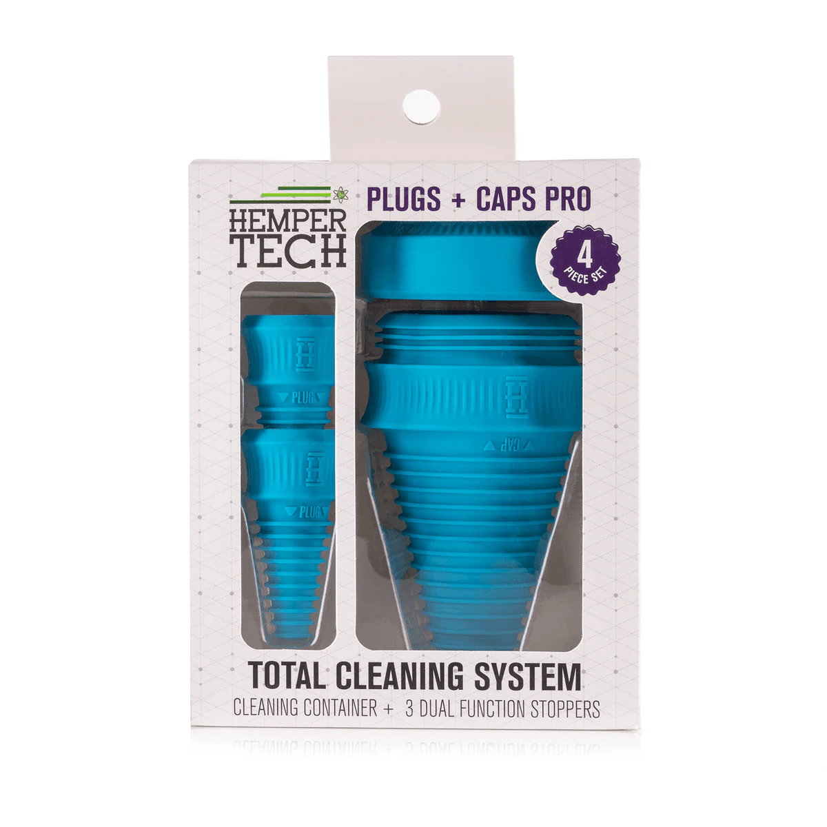 Hemper Tech Cleaning Plugs + Caps Pro - Aqua - TPCSUPPLYCO